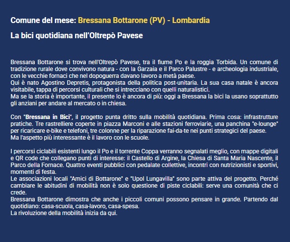 Bressana COMUNE DEL MESE !